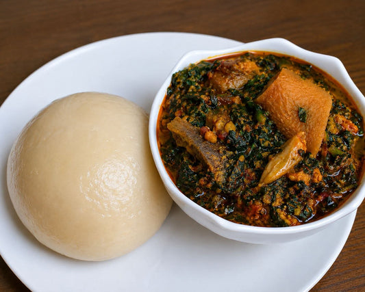 Vegetables & Pounded Yam